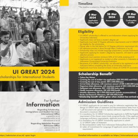 Two scholarship programs «UI Great» and «UI Shine»